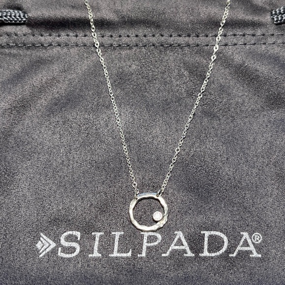 Silpada “Orbiting Moon” Necklace and “Triplette” Earrings Set - Picture 4 of 14